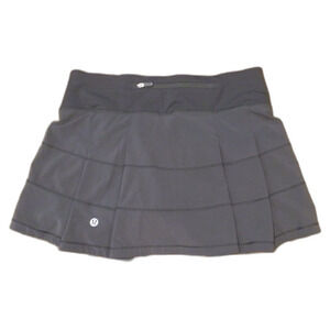 Lululemon Athletica Black Pace Rival Skirt Women's Size 4